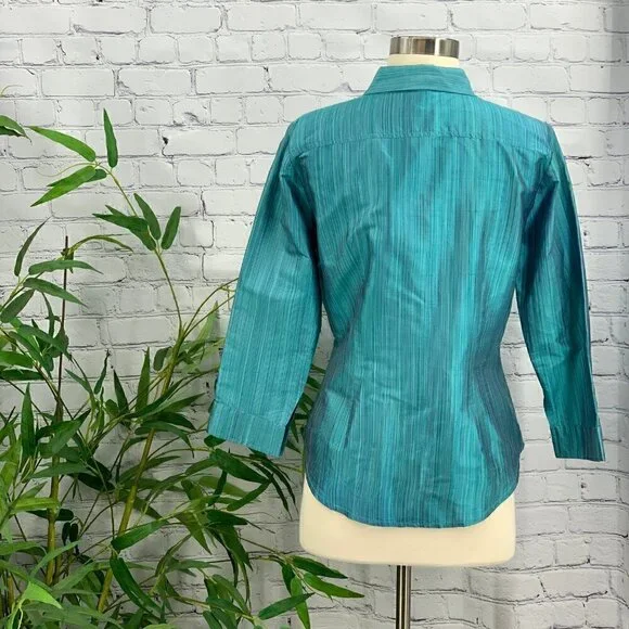 Karren Kane Lifestyle Turquoise & Purple Silk Set - Picture 2 of 8